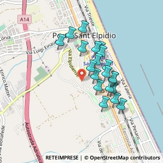 Mappa Piazza Dante Alighieri, 63821 Porto Sant'Elpidio FM, Italia (0.4005)