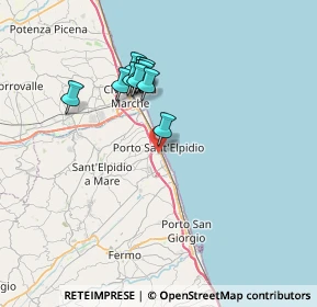 Mappa Piazza Dante Alighieri, 63821 Porto Sant'Elpidio FM, Italia (6.27909)