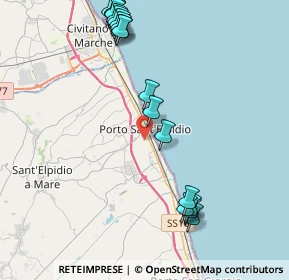 Mappa Piazza Dante Alighieri, 63821 Porto Sant'Elpidio FM, Italia (4.99944)