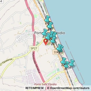 Mappa Via dei Tigli, 63821 Porto Sant'Elpidio FM, Italia (0.77538)