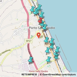 Mappa Via dei Tigli, 63821 Porto Sant'Elpidio FM, Italia (1.1255)
