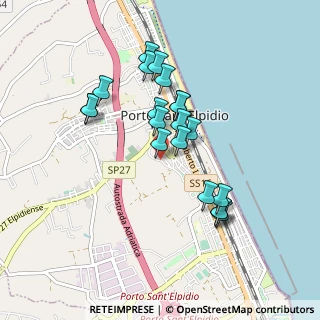 Mappa Via dei Tigli, 63821 Porto Sant'Elpidio FM, Italia (0.818)