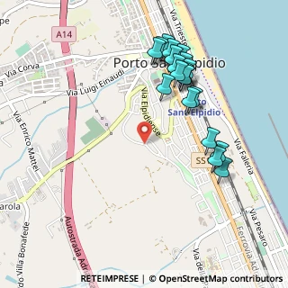 Mappa Via dei Tigli, 63821 Porto Sant'Elpidio FM, Italia (0.534)