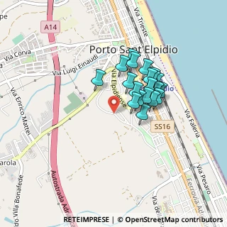 Mappa Via dei Tigli, 63821 Porto Sant'Elpidio FM, Italia (0.3435)