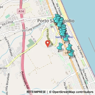 Mappa Via dei Tigli, 63821 Porto Sant'Elpidio FM, Italia (0.487)