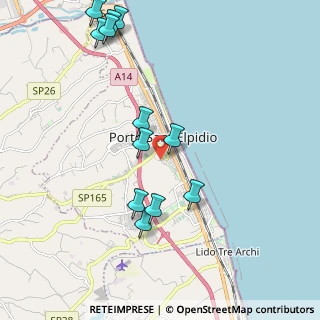 Mappa Via dei Tigli, 63821 Porto Sant'Elpidio FM, Italia (2.32333)