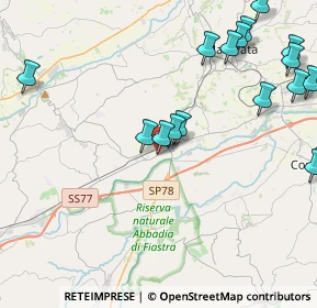 Mappa SP 77, 62010 Casette Verdini MC (5.50471)