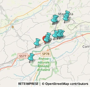 Mappa SP 77, 62010 Casette Verdini MC (2.84273)