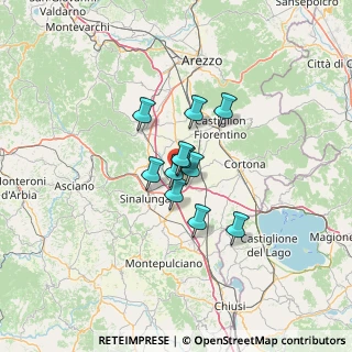 Mappa Via del Castellare, 52045 Foiano della Chiana AR, Italia (7.85636)