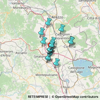 Mappa Via del Castellare, 52045 Foiano della Chiana AR, Italia (7.53118)