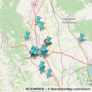 Mappa Via del Castellare, 52045 Foiano della Chiana AR, Italia (6.7025)