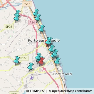 Mappa Via Carlo Goldoni, 63821 Porto Sant'Elpidio FM, Italia (2.08556)