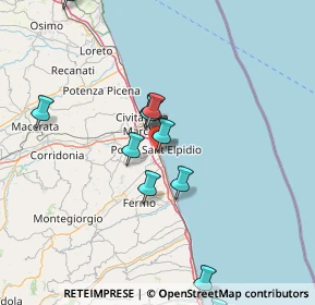 Mappa Via Carlo Goldoni, 63821 Porto Sant'Elpidio FM, Italia (19.71231)