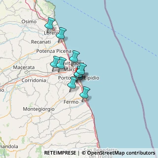 Mappa Via Carlo Goldoni, 63821 Porto Sant'Elpidio FM, Italia (8.73273)