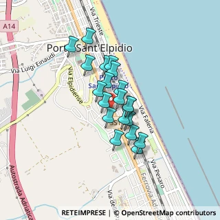 Mappa Via Carlo Goldoni, 63821 Porto Sant'Elpidio FM, Italia (0.315)