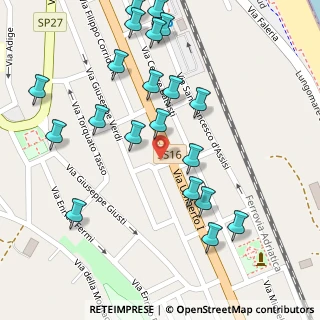 Mappa Via Carlo Goldoni, 63821 Porto Sant'Elpidio FM, Italia (0.15)