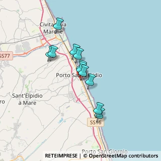 Mappa Via Carlo Goldoni, 63821 Porto Sant'Elpidio FM, Italia (2.73545)
