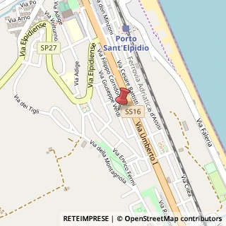 Mappa Via G. Verdi, 85, 63821 Porto Sant'Elpidio, Fermo (Marche)