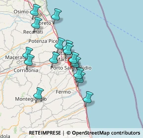 Mappa Via G. D'Annunzio, 63821 Porto Sant'Elpidio FM, Italia (13.53733)