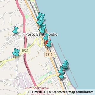 Mappa Via G. D'Annunzio, 63821 Porto Sant'Elpidio FM, Italia (1.12316)