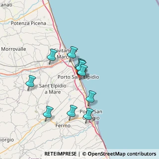 Mappa Via G. D'Annunzio, 63821 Porto Sant'Elpidio FM, Italia (5.92727)