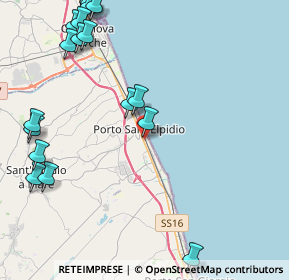 Mappa Via G. D'Annunzio, 63821 Porto Sant'Elpidio FM, Italia (6.0955)