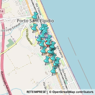 Mappa Via San Francesco D'Assisi, 63821 Porto Sant'Elpidio FM, Italia (0.3145)