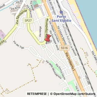 Mappa Piazza Dante Alighieri, 63821 Porto Sant'Elpidio FM, Italia, 63821 Porto Sant'Elpidio, Fermo (Marche)