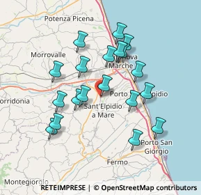 Mappa Via Anita Garibaldi, 63811 Sant'Elpidio a mare FM, Italia (6.81947)