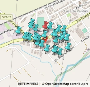 Mappa Via V. Vecchietti, 62010 Casette Verdini MC, Italia (0.15667)