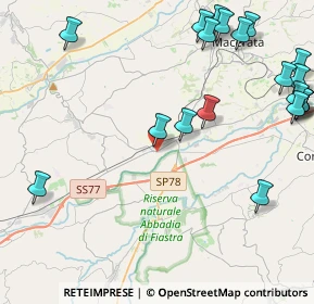 Mappa Via V. Vecchietti, 62010 Pollenza MC, Italia (6.01)