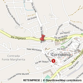 Mappa Via della Portarella, 47, 62014 Corridonia, Macerata (Marche)