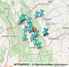 Mappa 62022 Gagliole MC, Italia (10.6815)