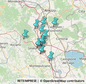 Mappa 52045 Foiano della Chiana AR, Italia (8.55923)