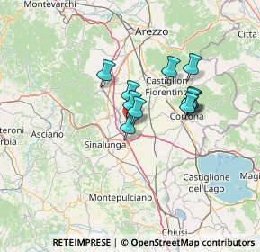Mappa 52045 Foiano della Chiana AR, Italia (9.95455)