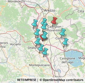 Mappa 52045 Foiano della Chiana AR, Italia (8.9975)