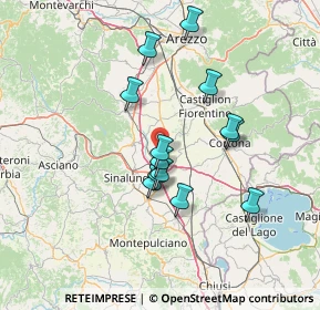 Mappa 52045 Foiano della Chiana AR, Italia (12.28385)