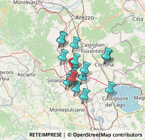 Mappa 52045 Foiano della Chiana AR, Italia (9.75188)