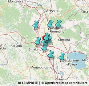 Mappa 52045 Foiano della Chiana AR, Italia (7.84273)