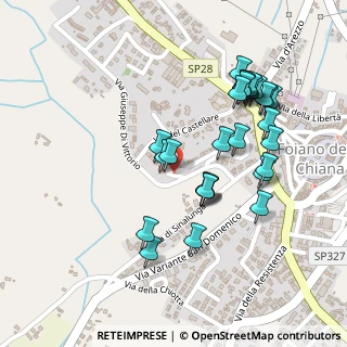 Mappa Via Giuseppe di Vittorio, 52045 Foiano della Chiana AR, Italia (0.24464)