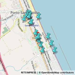 Mappa Via Andrea Doria, 63821 Porto Sant'Elpidio FM, Italia (0.458)