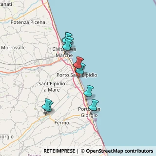 Mappa Via Andrea Doria, 63821 Porto Sant'Elpidio FM, Italia (6.16364)