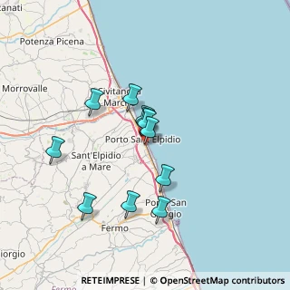 Mappa Via Andrea Doria, 63821 Porto Sant'Elpidio FM, Italia (5.95364)