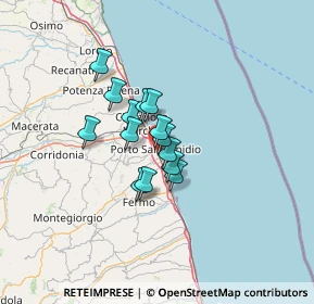 Mappa Via Andrea Doria, 63821 Porto Sant'Elpidio FM, Italia (8.36357)