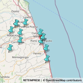 Mappa Via Andrea Doria, 63821 Porto Sant'Elpidio FM, Italia (17.09167)