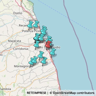 Mappa Via Andrea Doria, 63821 Porto Sant'Elpidio FM, Italia (9.80684)