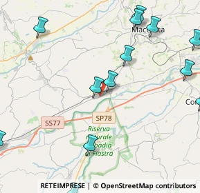 Mappa 62010 Casette Verdini MC, Italia (5.86692)