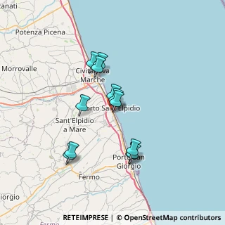 Mappa Piazza F.lli D'Angelo, 63821 Porto Sant'Elpidio FM, Italia (6.16583)