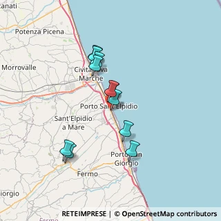 Mappa Piazza F.lli D'Angelo, 63821 Porto Sant'Elpidio FM, Italia (6.14)