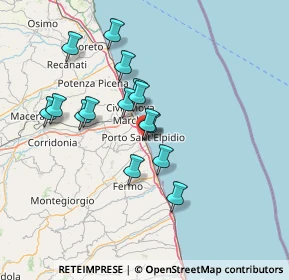 Mappa Piazza F.lli D'Angelo, 63821 Porto Sant'Elpidio FM, Italia (12.63733)